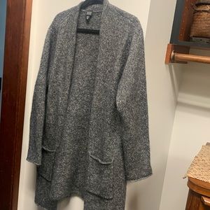 Eileen Fisher grey cardigan large